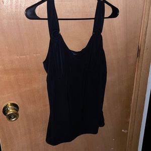 Attention, size medium, black tank top